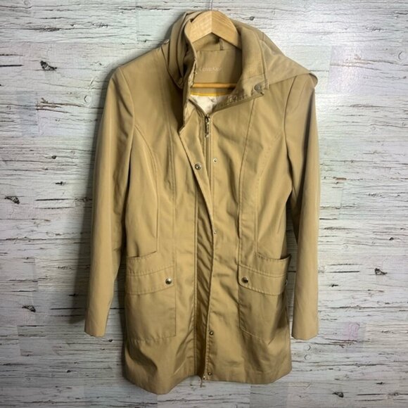 Calvin Klein Women Coat Jacket Coats Beige Sz xs tan hooded - Picture 1 of 7